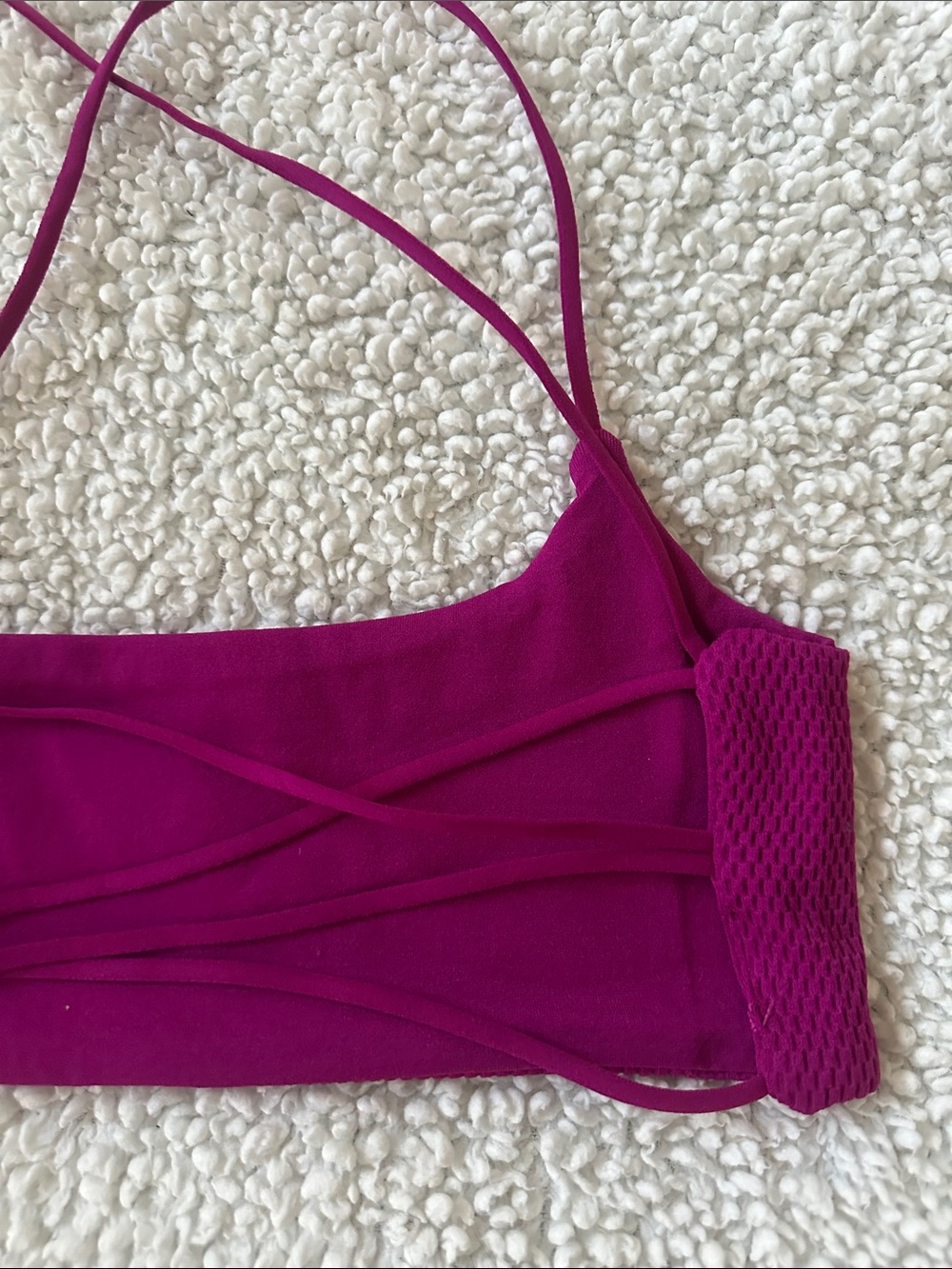 Free People Movement Strappy Shuffle Bralette Blackberry Size XS/S NWOT - Picture 7 of 9